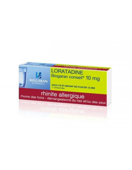 LORATADINE BIOGARAN CONSEIL 10 mg, comprimé - 7 comprimés