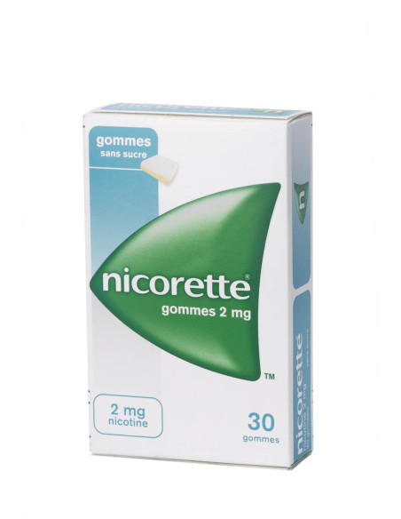 NICORETTE 2 mg SANS SUCRE, gomme à mâcher médicamenteuse édulcorée au sorbitol- 105 gommes