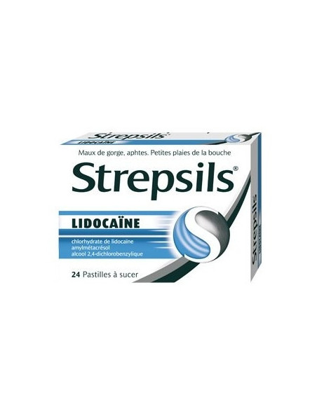 STREPSILS LIDOCAINE, pastille - 24 pastilles