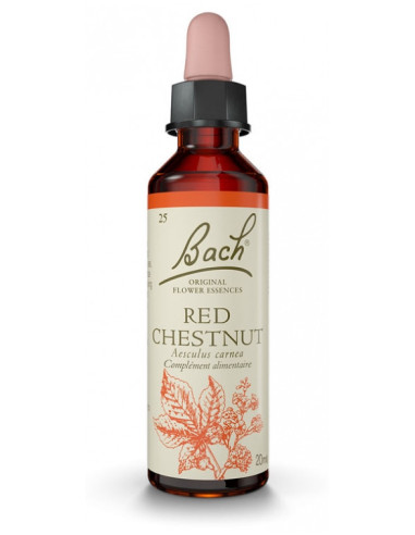 Fleurs de Bach Original 25 Red Chestnut (Marronnier Rouge) - 20ml