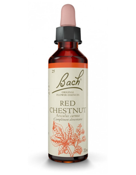 Fleurs de Bach Original 25 Red Chestnut (Marronnier Rouge) - 20ml