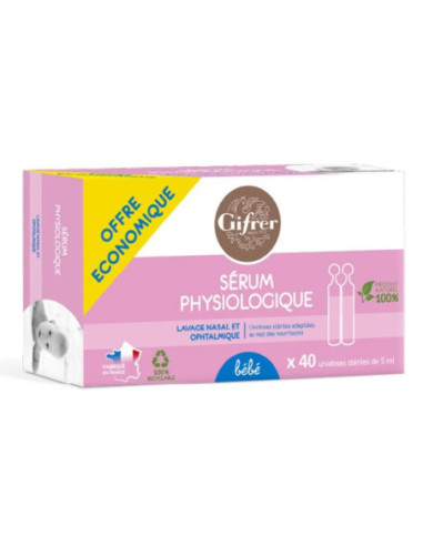 Sérum Physiologique - 40 unidoses