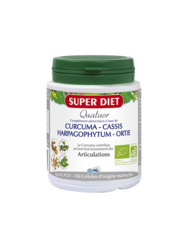 Quatuor Curcuma Articulations Bio - 150 gélules