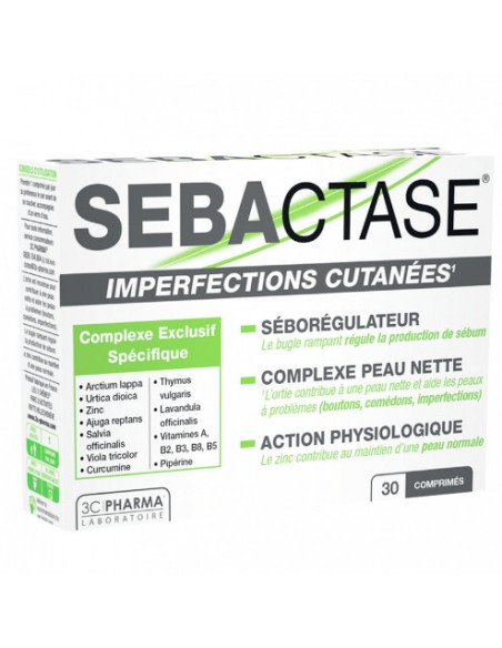 3C PHARMA Sébactase® - 30 comprimés