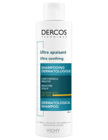 Vichy Dercos Ultra Apaisant Shampoing pour Cheveux Secs - 200 ml
