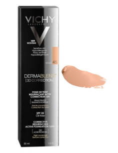 Vichy DERMABLEND 3D CORRECTION Fond de Teint Correcteur Teinte : 45 : Gold 16H - 30ml