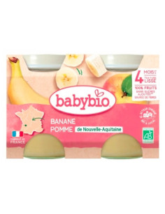 Petit Pot Fruits Pomme d'Aquitaine, Abricot du Roussillon & Céréale - 2x130g