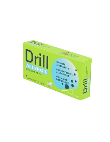 DRILL ALLERGIE CETIRIZINE 10 mg, comprimé à sucer