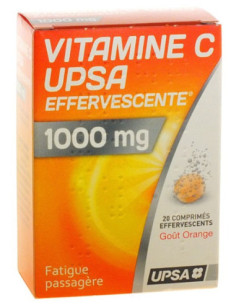 VITAMINE C UPSA EFFERVESCENTE 1000 mg, 20 comprimés effervescents