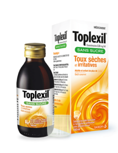 TOPLEXIL 0,33 mg/ml, SANS SUCRE, solution buvable édulcorée à l’acésulfame potassique - 150ml