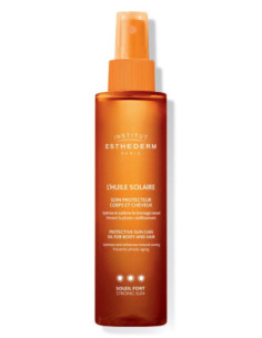 Esthederm L'Huile Solaire Soin Protecteur Corps et Cheveux Soleil Fort - 150 ml