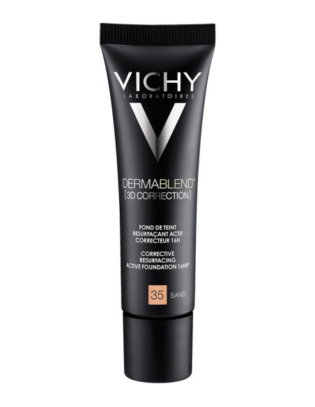 Vichy Dermablend 3D Correction Fond de Teint Resurfaçant Actif Correcteur 16H SPF25 Teinte : Sand 35 - 30 ml