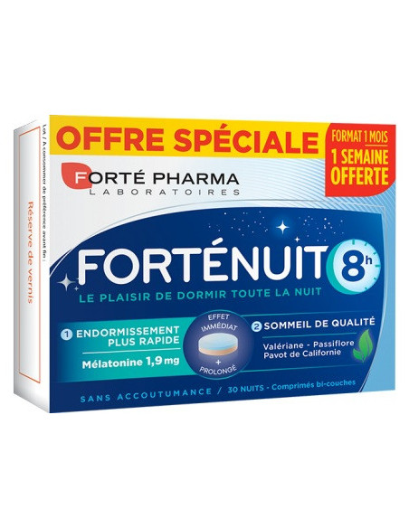 Forté Nuit 8h - 30 Comprimés