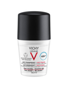 Vichy Homme Déodorant Anti-Transpirant 48H Anti-Traces - 50 ml