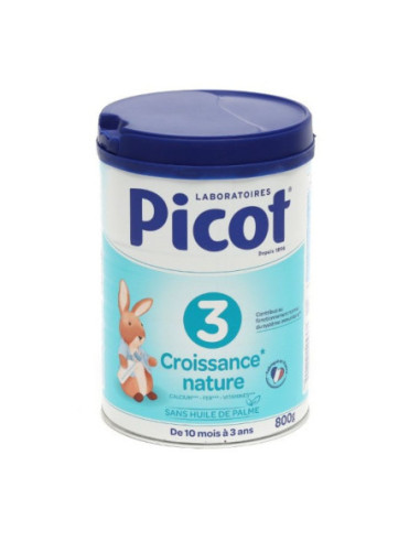 Picot Croissance nature lait 3ème âge - 800g