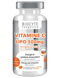 BIOCYTE Vitamine C Lipo 500mg - 30 comprimés