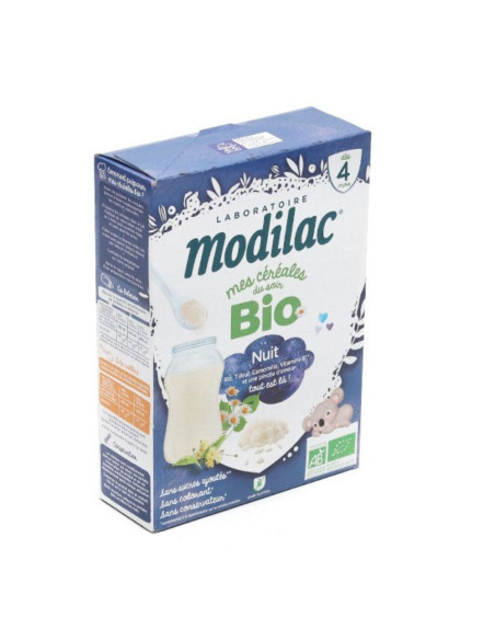 Modilac Mes Céréales du Soir Bio Dès 4 Mois Nuit Calme - 250g