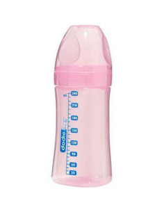 Dodie Biberon Initiation Rose Tétine 3 vitesses - 270 ml