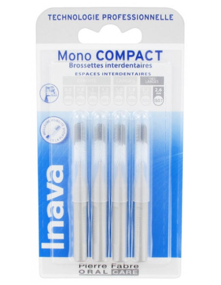 Inava Mono Compact Brossettes Interdentaires - 4 unités
