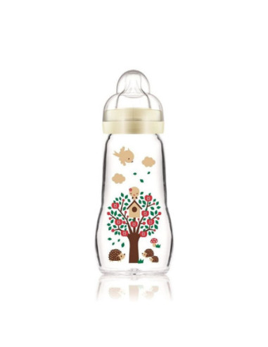 MAM Biberon Verre Blanc 1ér âge - 260ml