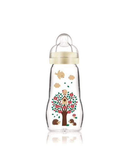 MAM Biberon Verre Blanc 1ér âge - 260ml