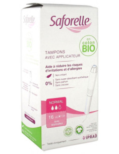 Saforelle Tampons Normal avec Applicateur - 16 unités