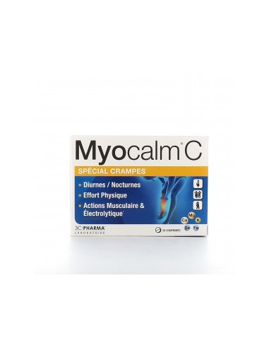 3C Pharma Myocalm C Crampes - 30 comprimés