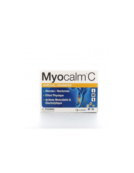 3C Pharma Myocalm C Crampes - 30 comprimés