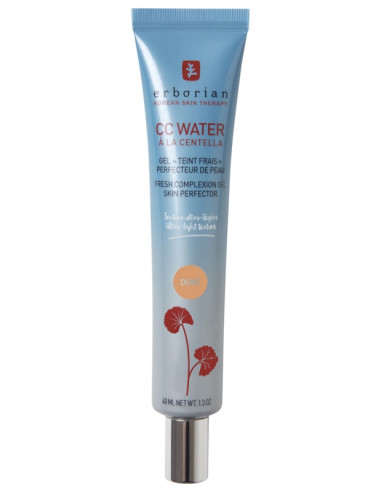 Erborian CC Water à la Centella Gel Teint Frais Perfecteur de Peau Teinte : Doré - 40ml