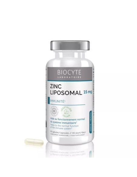 Biocyte Longevity Zn Zinc Liposomal- 60 Gélules