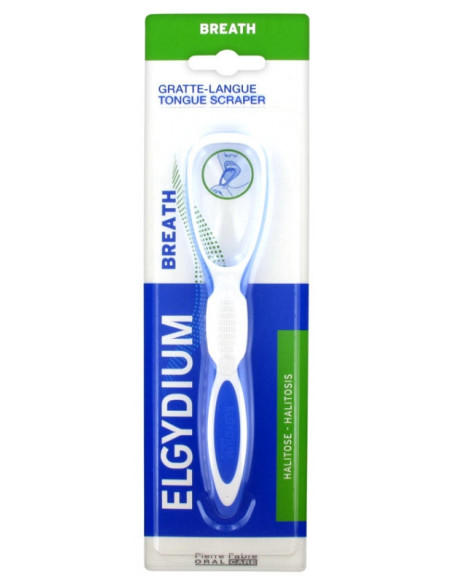 Elgydium Gratte-Langue Couleur : Bleu - 1 unité