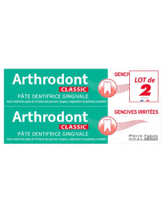 Pierre Fabre Arthrodont Pâte dentifrice gingivale classic - lot de 2 x 75 ml