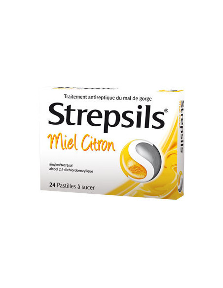 STREPSILS  MIEL CITRON 24 PASTILLES