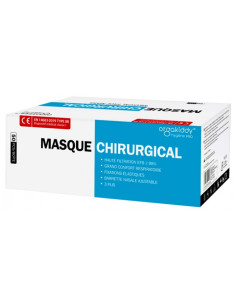 Orgakiddy Masque Chirurgical Facial Médical Haute Filtration EFB 98% - 50 Masques