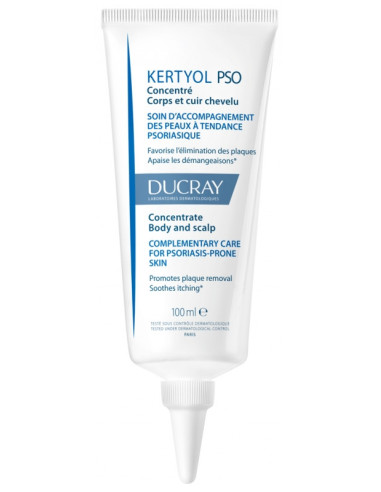 Ducray Kertyol P.S.O. Concentré Corps et Cuir Chevelu - 100 ml