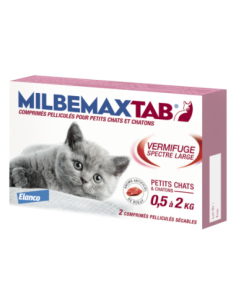 Milbemax Tab Vermifuge Chatons/Petits chats - 2 comprimés