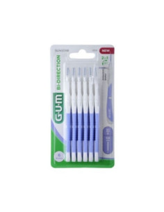GUM Bi-Direction Brossettes Interdentaires 0.6mm - 6 unités