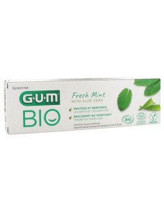GUM Dentifrice Menthe Fraîche Aloe Vera Bio - 75 ml