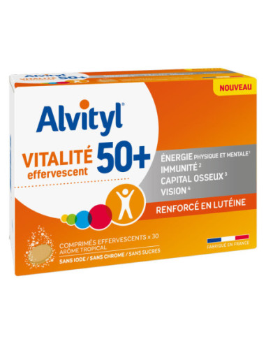 Alvityl Vitalité Effervescent 50+ - 30 comprimés