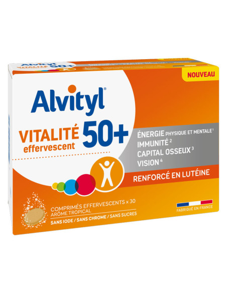 Alvityl Vitalité Effervescent 50+ - 30 comprimés