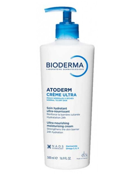 Bioderma Atoderm Crème Ultra Crème Hydratante Ultra-Nourrissante - 500 ml