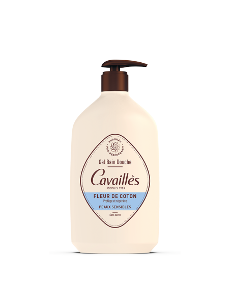 ROGE CAVAILLES Gel Bain Douche Fleur de Coton -1L