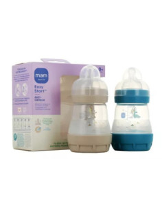 Mam Nouveau Easy Start Biberon Anti-colique 160 ml - Lot de 2 Biberons