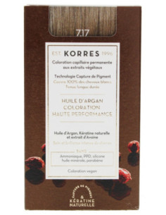 Korres Coloration Permanente Huile d'Argan - Coloration : 7.17 Blond Beige