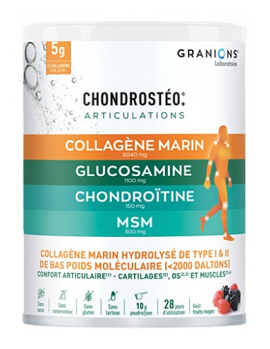 Granions Chondrostéo Collagène Marin Poudre - 280 g