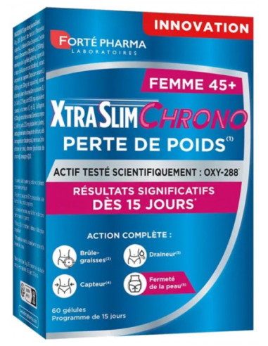 Forté Pharma XtraSlim Chrono Perte de Poids Femme 45+ - 60 Gélules